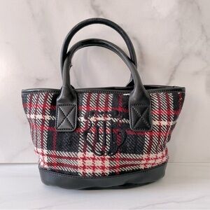 Mini Wool Plaid Monogram Tommy Hilfiger Purse- Vintage